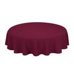 Nappe de Table Ronde Maroon Rouge 163cm Ø - Treb SP, Huis en Inrichting, Verzenden, Nieuw, Overige kleuren