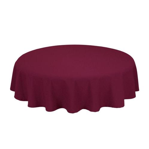 Nappe de Table Ronde Maroon Rouge 163cm Ø - Treb SP, Huis en Inrichting, Keuken | Textiel, Overige kleuren, Nieuw, Verzenden