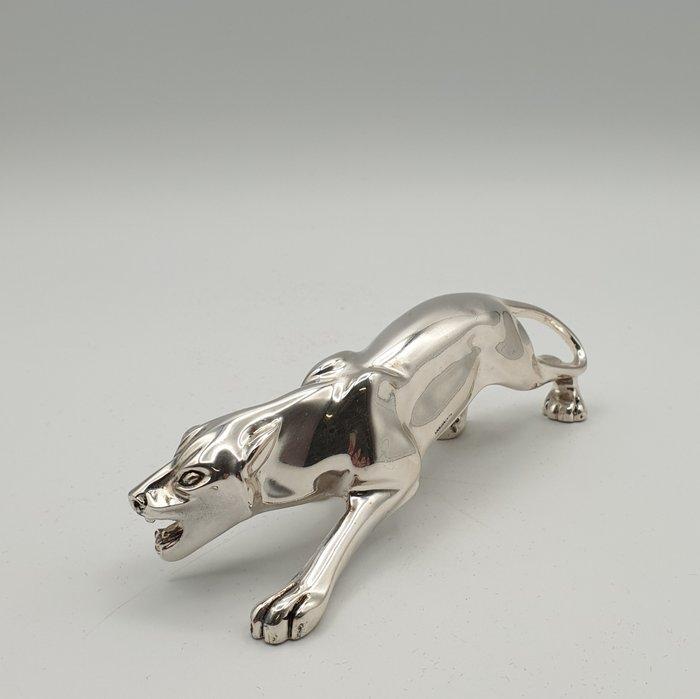 Pantera rivestita in argento - Figuur - Gehuld in zilver, Antiek en Kunst, Antiek | Zilver en Goud