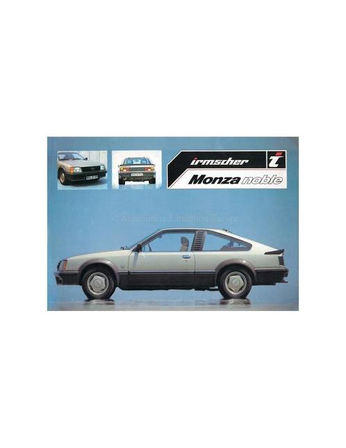1981 OPEL MONZA NOBLE BY IRMSCHER BROCHURE DUITS, Livres, Autos | Brochures & Magazines