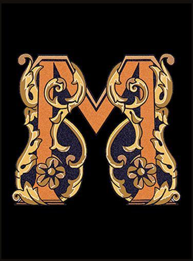 VERSACE ALFABET - Letter M (Nero/Oro) / Vloertegel en, Bricolage & Construction, Dalles & Carrelages, Enlèvement ou Envoi