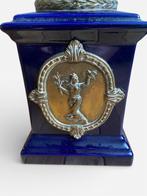 dekselvaas (2) - Verguld brons - Franse paar