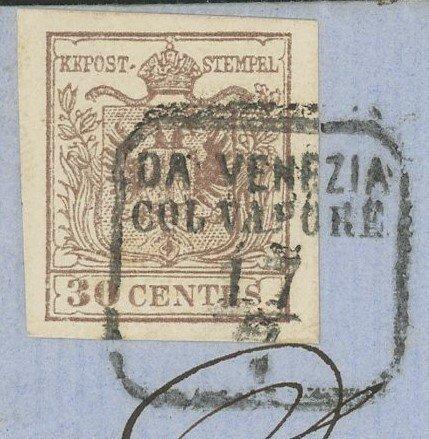 Italiaanse oude staten - Lombardije Venetië 1857 - Brief uit, Postzegels en Munten, Postzegels | Europa | Italië