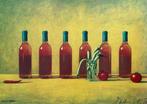 Andreas Scholz - “Roos en Tomaten”. Handgesigneerd en, Antiek en Kunst