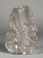 Figuur - Crystal rock “ carved vase” - Bergkristal - China -