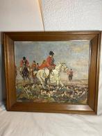 Duitse school (XIX) - Hunting Scene with Riders and Hounds
