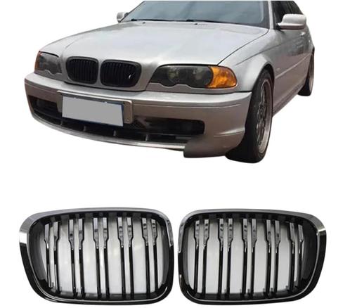 Grillen set | Nieren | BMW 3-series | E46 | 1998-2001 | Glan, Auto-onderdelen, Carrosserie, Nieuw, BMW, Verzenden