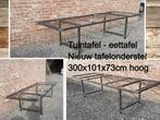 Tuintafel - NIEUW tafelonderstel 300x101x73cm H - eettafel, Jardin & Terrasse, Tables de jardin, Ophalen