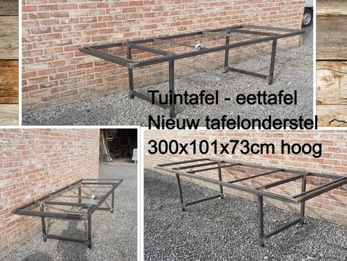 Tuintafel - NIEUW tafelonderstel 300x101x73cm H - eettafel, Jardin & Terrasse, Tables de jardin, Enlèvement