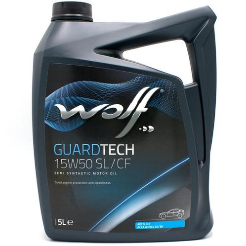 Wolf Guardtech 15W50 SL/CF Motorolie 5 Liter, Autos : Divers, Produits d'entretien, Enlèvement ou Envoi