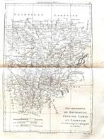 Europa, Kaart - Frankrijk / Rhône / Saône-et-Loire / Doubs;, Livres