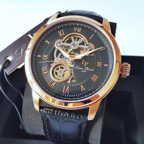 Lucien Piccard - Automatic - Skeleton - Gold - New - Zonder, Handtassen en Accessoires, Horloges | Heren
