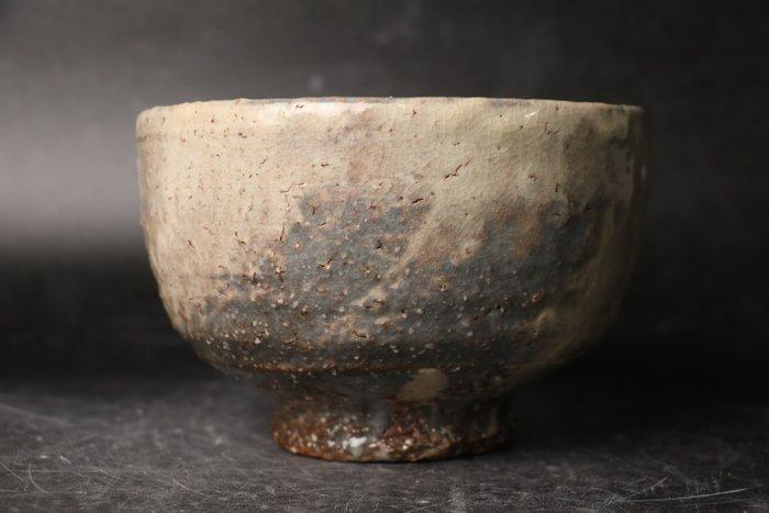 Hakue Chawan - Witte glazuur Hagi-ware theekom - Keramiek -, Antiquités & Art, Antiquités | Autres Antiquités