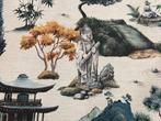 Elegante katoenen bekledingsstof met Japans Zen-patroon - -, Antiek en Kunst