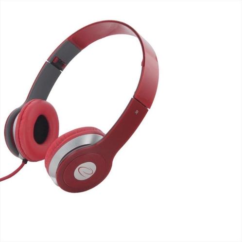 Esperanza EH145R Techno koptelefoon rood, Computers en Software, Headsets, Nieuw, Ophalen of Verzenden