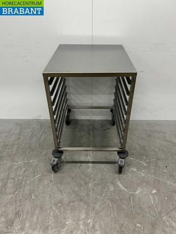 RVS Tournus Regaalwagen 8 regalen 2/1 gastronorm Horeca, Ophalen of Verzenden