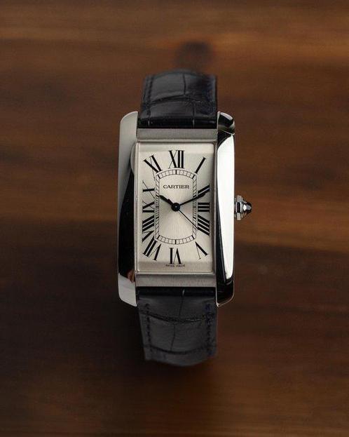 Cartier - Tank Américaine - WSTA0018 - Heren - 2010-2020, Bijoux, Sacs & Beauté, Montres | Hommes