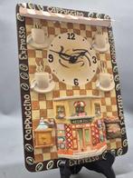 Horloge - Quartz-Wanduhr – Café-Bistro-Design – Keramik mit