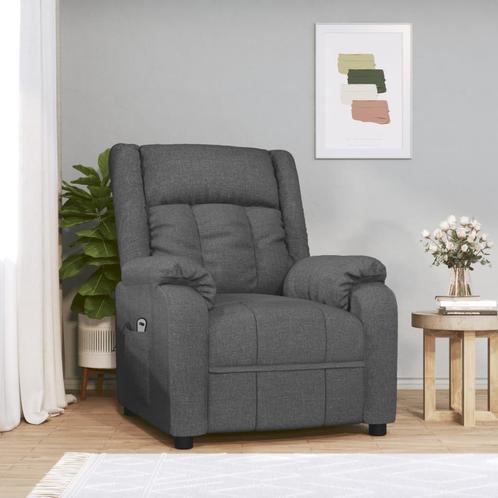vidaXL Fauteuil elektrisch verstelbaar stof donkergrijs, Huis en Inrichting, Fauteuils, Nieuw, Verzenden
