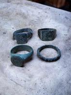 medieval , Nomaden Brons, 4 Pieces Ring  (Zonder