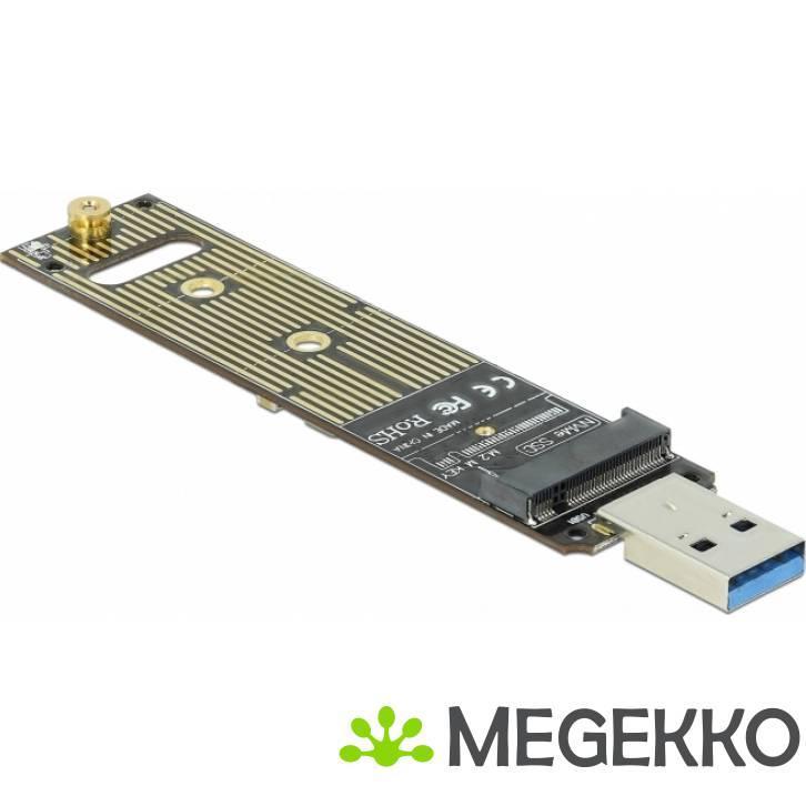 Delock 64069 converter voor M.2 NVMe PCIe SSD met USB 3.1, Computers en Software, Harde schijven, Nieuw, Verzenden