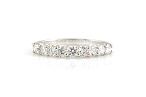 Bague de fiançailles - 14 carats Or blanc -  0.69ct. tw., Handtassen en Accessoires, Antieke sieraden