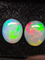 3.42 tcw Natural White Opals Cabochons- 0.684 g - (2)