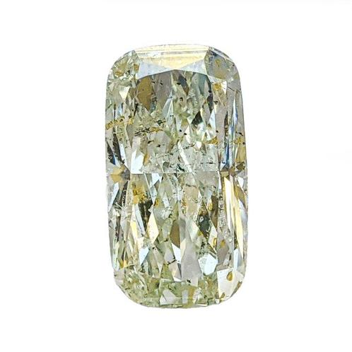 1 pcs Diamant  (Natuurlijk gekleurd)  - 3.52 ct - Cushion -, Handtassen en Accessoires, Edelstenen