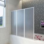 vidaXL Pare baignoire à 3 volets rétractables 117 x 120, Bricolage & Construction, Sanitaire, Verzenden, Neuf