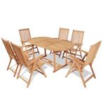 vidaXL Ensemble à manger dextérieur 7 pcs et chaises, Jardin & Terrasse, Verzenden, Neuf