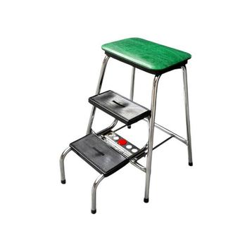Tabouret - Métal, Plastique - Tabouret descalier vintage