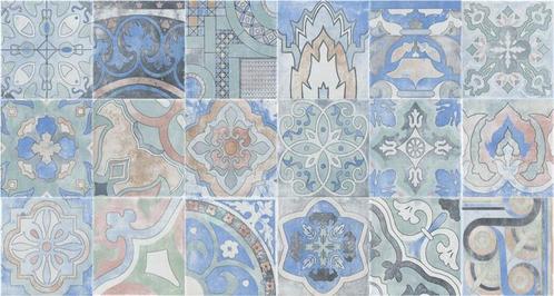 Aquamarine 22.3x22.3 Decor / Design Tegel ( Keramisch ) /, Doe-het-zelf en Bouw, Tegels, Ophalen of Verzenden
