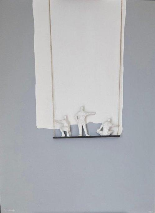 Willem Kerkhof (1942) - Drie schilders, Antiek en Kunst, Kunst | Schilderijen | Modern
