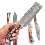 Couteau de cuisine - Kitchen knife set - Poignée en bois, Antiek en Kunst, Antiek | Keukengerei