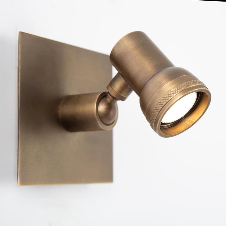 Spots opbouw Messing Wandspot Indigo Mini Swirl Antiek Messi, Huis en Inrichting, Lampen | Overige, Nieuw, Verzenden