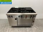 RVS Zanussi 6 pits fornuis met oven en warmhoudkast GAS, Ophalen of Verzenden, Nieuw in verpakking