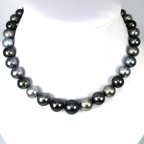 Halsketting - 18 karaat Witgoud Parel - Diamant -, Handtassen en Accessoires, Kettingen