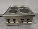 RVS Metos Elektrisch fornuis kookplaat 4 pitten 400V 60 cm, Zakelijke goederen, Horeca | Keukenapparatuur, Ophalen of Verzenden
