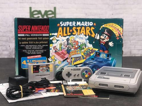 Super Nintendo SNES Console + Super Mario All Stars, Games en Spelcomputers, Spelcomputers | Nintendo Super NES, Verzenden