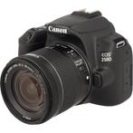 Canon EOS 250D zwart + 18-55mm DC III occasion, Zo goed als nieuw, Verzenden