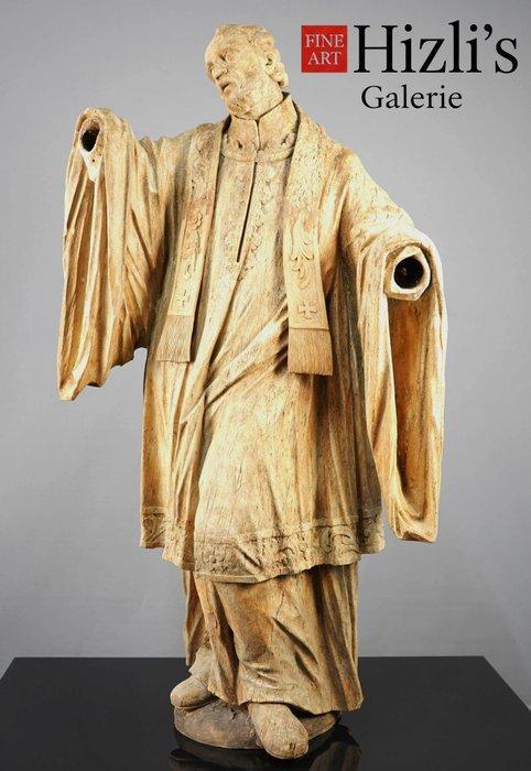 sculptuur, Heiliger Joseph Nepomuk - 121 cm - Lindehout, Antiek en Kunst, Antiek | Overige Antiek