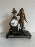 Pendule - Antiek Brons, Glas, Marmer - 1850-1900 - Lief -