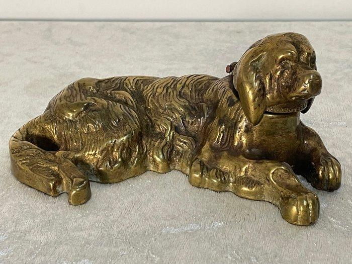 Inktpot Hond - Inktpot - Koper, Antiek en Kunst, Curiosa en Brocante