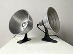 Two original vintage industrial workshop lamps - Bureaulamp