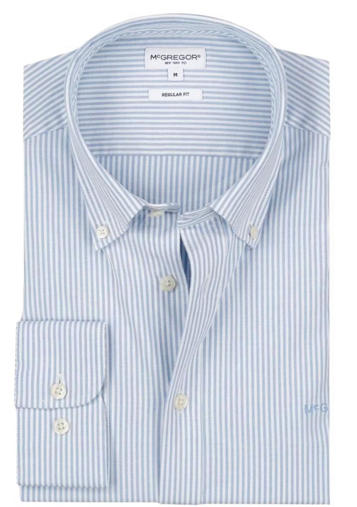 2dekans | McGregor Stretch Oxford Small Stripe Shirt Heren –, Kleding | Heren, T-shirts, Ophalen of Verzenden