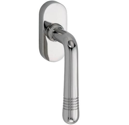 Draaikiepgarnituur Art-Deco/Elegant glans nikkel, Doe-het-zelf en Bouw, Hang- en Sluitwerk, Klink of Kruk, Nieuw, Overige materialen