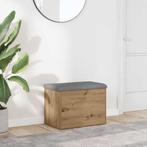 vidaXL Opbergbankje 62x42x45 cm bewerkt hout artisanaal, Verzenden
