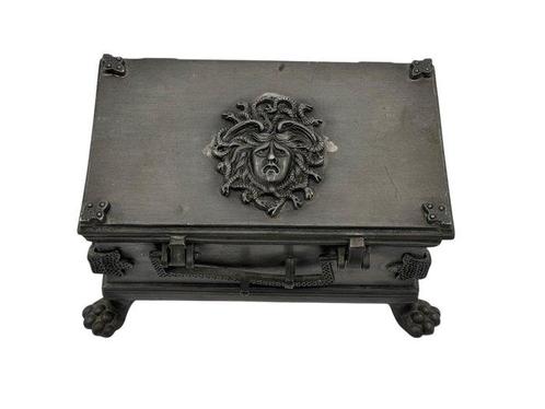 Cercueil - Coffre en étain avec Méduse - Étain, Antiek en Kunst, Curiosa en Brocante