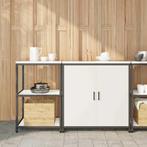vidaXL Keukenopbergsysteem met plank 2 pcs Wit 150 x 50 x 92, Huis en Inrichting, Kasten | Overige, Verzenden, Nieuw