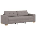 vidaXL 3-Zits Sofa Taupe 220 cm Stof, Huis en Inrichting, Verzenden, Nieuw